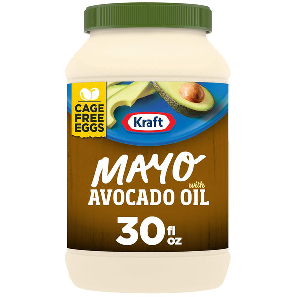 Kraft Mayo with Avocado Oil Reduced Fat Mayonnaise - Classic Creamy Condiment for