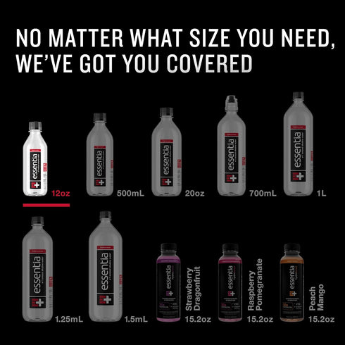 Essentia Water 12x12oz ESSENTIA Ionized Alkaline Water