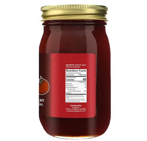 19 Green Jay Gourmet Tomato Jam - Tomato Ketchup Alternative - Premium Tomato Jelly - Sweet & Savory Tomato Spread