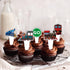 Uwaikin set 24pcs Dessert Cupcake Topper Cheer to Transportation Train Railroad Crossing Theme Decor Supplies Baby