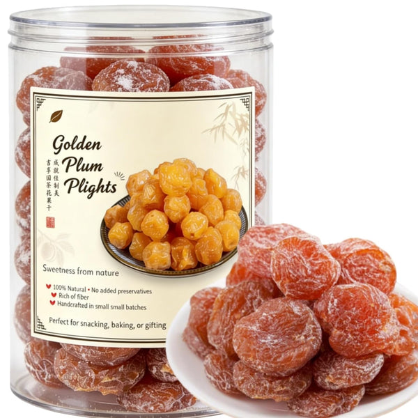 YJSLSQIYP 1.1lb Dried Plums, Asian Style Preserved Seedless Plums, Sweet and Tangy Dried