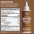 100% 2 oz Organic Monk Fruit Liquid Sweetener Drops, Pure Extract, Zero Sugar & No Erythritol, Original Flavor Liquid