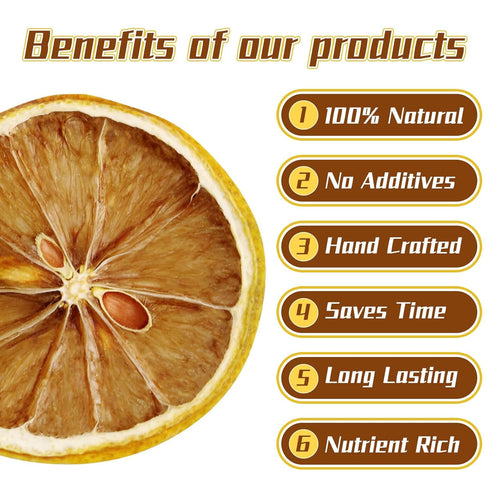iGAOZM Slices,3.52oz/100g,No Dehydrated Dried Lemon Sugar Added,Natural Dried Lime Slices,Dehydrated Fruit