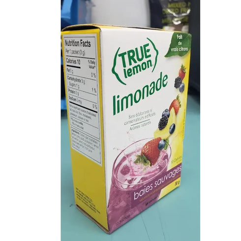 (Pack 4) 10ct True Lemon WILDBERRY LEMONADE of each box. True Citrus