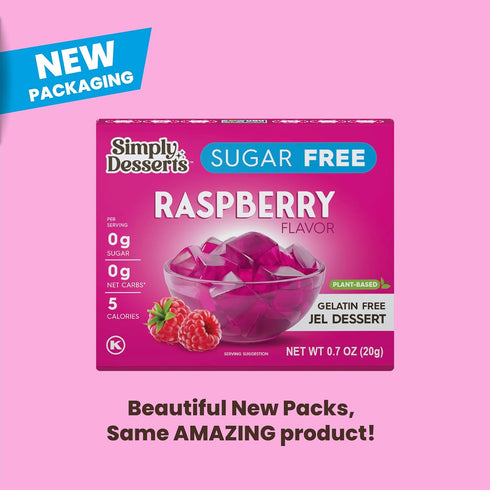 .7 Simply Delish Sugar Free Raspberry Jel Dessert, Ounce