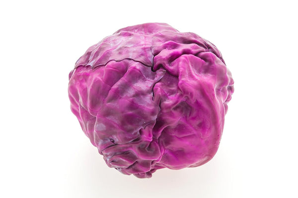 RawJoy Fresh Organic Red Cabbages by Farms, Pack of 4
