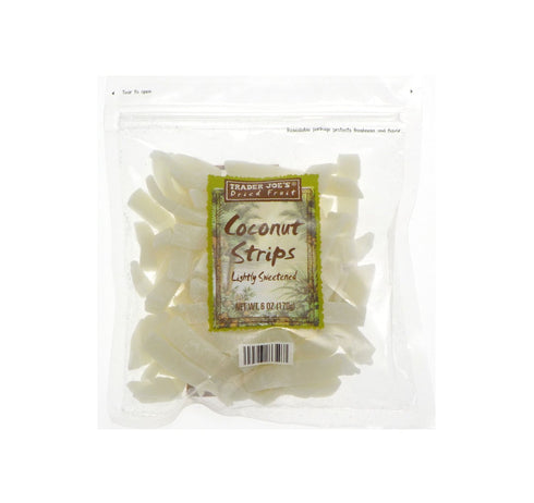 Trader Joe's 3 Pack Dried Fruit Coconut Strips Lightly Sweetened