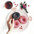 50 Pack Rose Gold Glitter Diamond Donut Ring Cupcake Topper Picks for Engagement Bridal Shower Party Decorations
