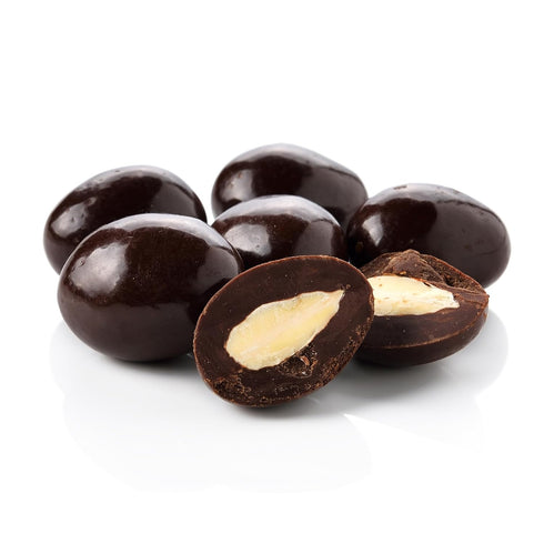 2.2 lb (35.2 oz), Yupik Sugar Free Dark Chocolate Almonds, Kosher, Dark Chocolate Covered Roasted Almonds, Nuts Dipped