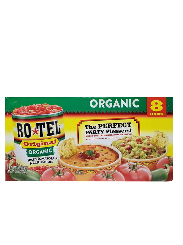 Rotel Original Organic Diced Tomatoes & Green Chilies, 10 Ounce Can (Pack