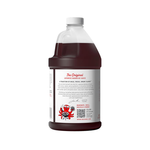 85 Oz, Bachan's Japanese Barbecue Sauce - Original, Half Gallon Jug, Cold-Filled, Non GMO, No Preservatives, Vegan