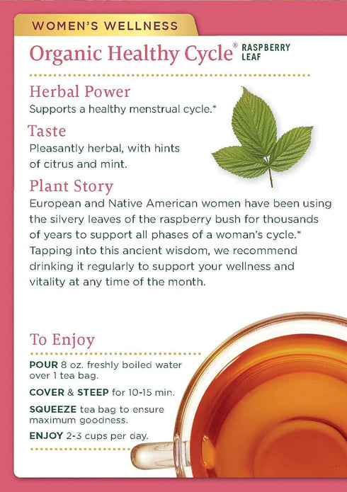 Traditional Medicinals Healthy Cycle, 16 Wrapped Tea Bags