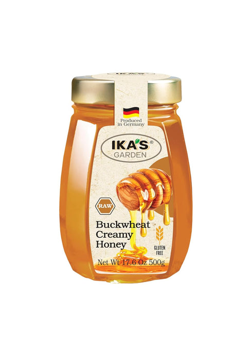 Ika's Garden Raw Buckwheat Creamy Honey - 100% Pure, Unfiltered, Gluten-Free Product of Germany,
