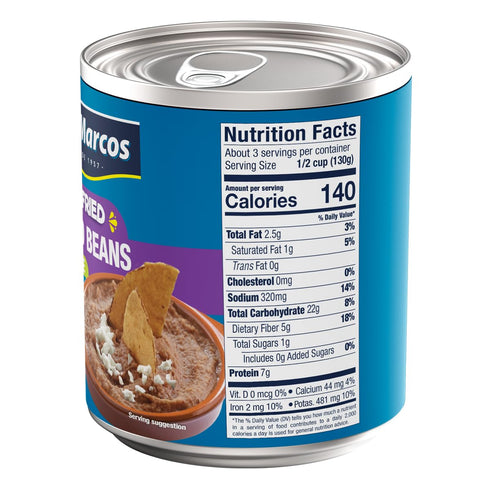 16 San Marcos Refried Pinto Beans, Ounce