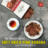 5.29oz (150g) SOFT DRIED PINK BANANA VIETFARMFOOD: Convection dried fruit, pure natural sweetness without sugar, soft