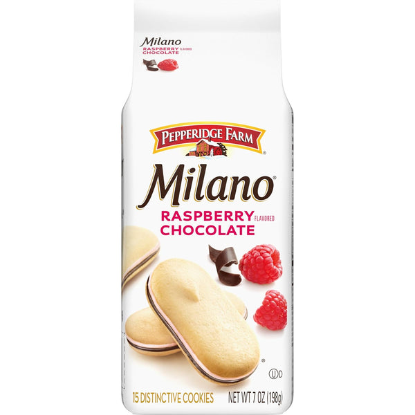Pepperidge Farm Milano Cookies, Raspberry Chocolate, 7 oz. Bag