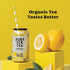 12-Pack (12oz Just Ice Tea, Lemon Flavored Black Iced Tea, Cans), USDA Certified Organic, Real Brewed, Low Calorie, No