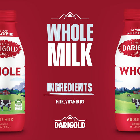 12 15g 14oz, 12 Pack Darigold Shelf Stable Whole Milk Bottle with Essential Nutrients, Protein, rsBT Free - (Whole)