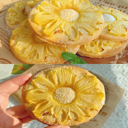 7.06oz(200g) TXDYNLLK Dried Pineapple Slices - Dehydrated Pineapple for Cocktail Garnish, Drinks, Baking, and Fruit Tea