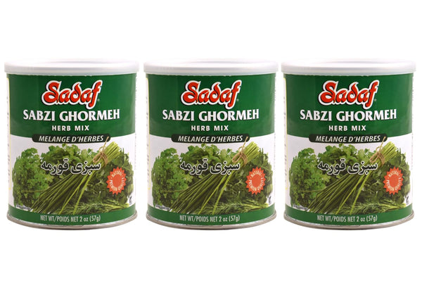 Sadaf Ghormeh-Sabzi Herb Mixture 3x 2 oz - Persian groceries- Kosher -