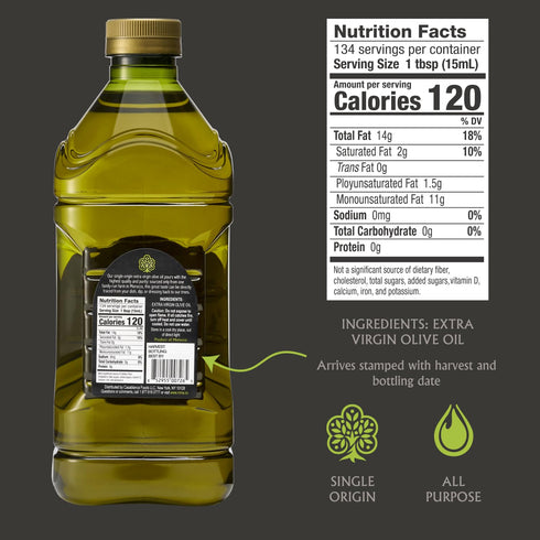 68 Oz, 0.2% 2 Mina Moroccan Olive Oil Extra Virgin Fl New Harvest, Polyphenol Rich Olive Oil, Single Origin Extra