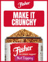 5 oz, Filberts, Fisher Mixed Nuts Ice Cream Topping, Peanuts, Almonds, Cashews, Walnuts, Brazil Nuts, Pecans