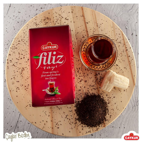 500g 17.6 Oz AYKUR Filiz Black Tea, First Harvest Golden Tips, Loose Leaf Premium Tea, Best Flavor /