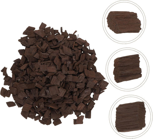 1Pack OUNONA Aging Wine Oak Chips Heavy Toasted French Oak for Home Brewing Wine Making Enhance Red Wine Flavor Aroma
