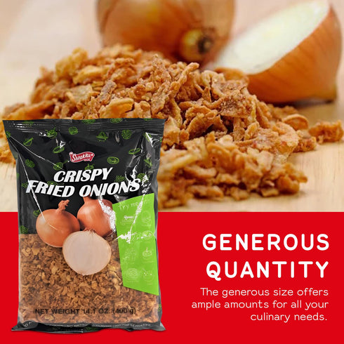 14.1 OZ Pack 1 Shirakiku Crispy Fried Onion | Japanese Crunchy Chopped Onions Topping | Ideal for Enhancing Asian