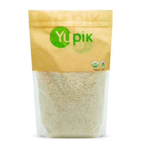 Yupik Organic White Rice, Long Grains, 2.2 lb (35.2 oz), Non-GMO, Vegan,