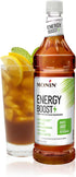 Monin - Energy Boost, Liquid Energy Supplement, Subtle Tea Flavor, Zero Added
