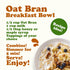 3 Food to Live Gluten Free Organic Oat Bran, Pounds A Nutritional Powerhouse High Fiber Hot Cereal, Milled from High
