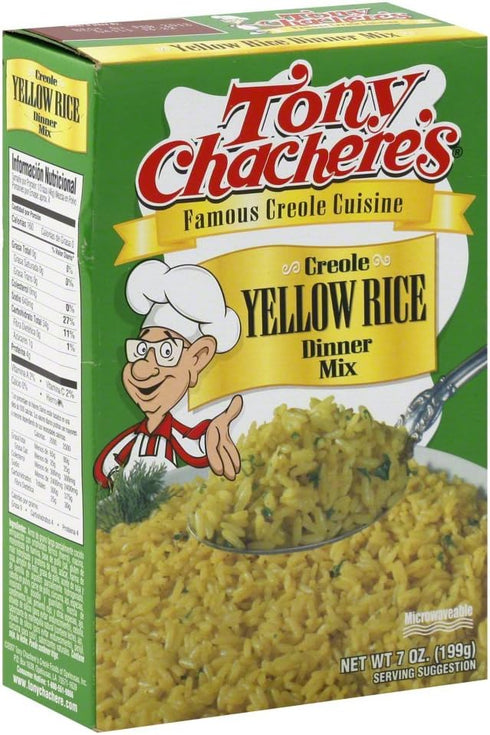 Tony Chachere's Creole Yellow Rice Dinner Mix, 7 Ounce (Pack of 12)
