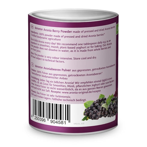 3.5 oz (100 10:1 1,000 Aronia ORIGINAL Organic Aronia Berry Powder g) | Fruit-to-Powder Ratio, over Aronia Berries, No
