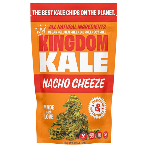 4 Pack (4 Pack) Kingdom Kale, Kale Chips, Flavors Healthy Snacks, Plant Based, Gluten-Free, Soy-Free, Non GMO, Vegan