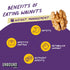 4 oz (Pack 4) 4g 3g 3, Unbound Snacks Flavored Nuts - Toasted Churro Walnuts, of - Healthy Snacks, Protein, Sugar, High