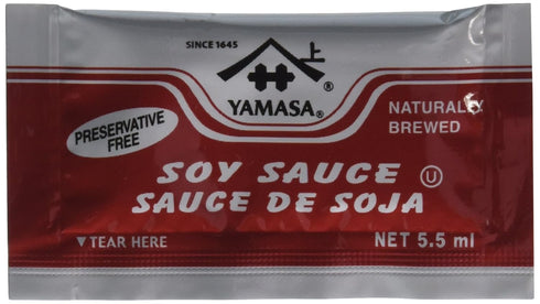 Packets, 500 5.5ml Packs Yamasa, Soy Sauce, Full Flavor Japanese Brewed Soy Sauce Individual Portion
