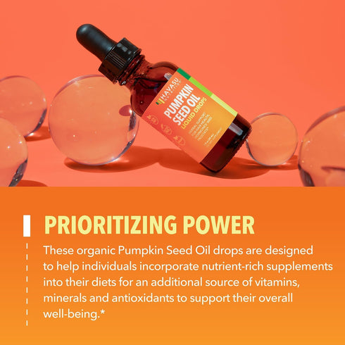 2 1 Oz Pumpkin Seed Oil - USDA Organic - Cold Pressed for Hair, Prostate, and Hormone Support - Month Supply - Liquid