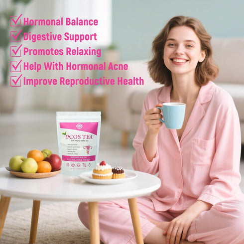 10 Laicuherb PCOS Spearmint Tea, for Women Hormone Balance & Promote Relaxation and Helps with Hirsutism and Acne, Tea