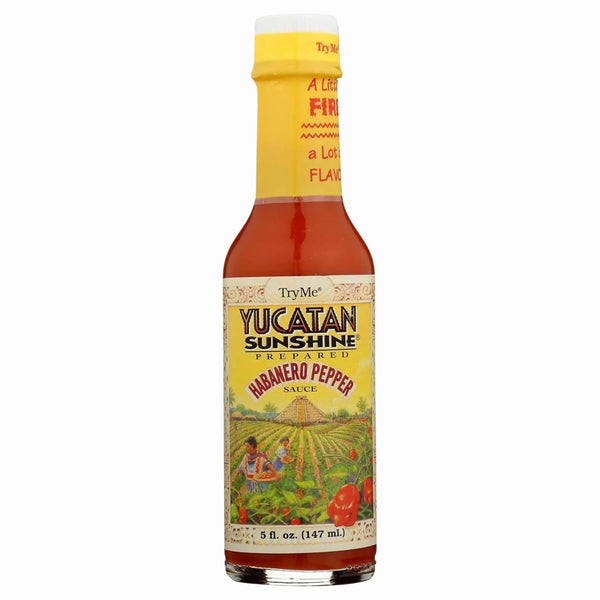 Try Me Yucatan Sunshine Habanero Pepper Sauce, 5 Ounce Bottle (Pack of