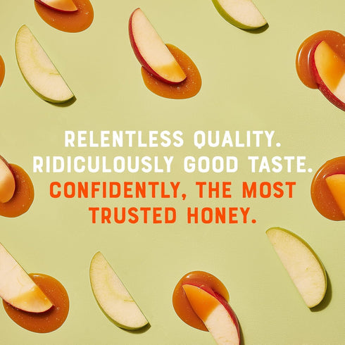100% 12oz. Nate's Pure, Raw & Unfiltered Honey - Award-Winning Taste, Honey Bear Bottle