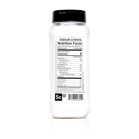32 oz Spiceology Sodium Citrate Powder Emulsifying Salt for Smooth Cheese Sauces & Modernist Cooking Create Velvety