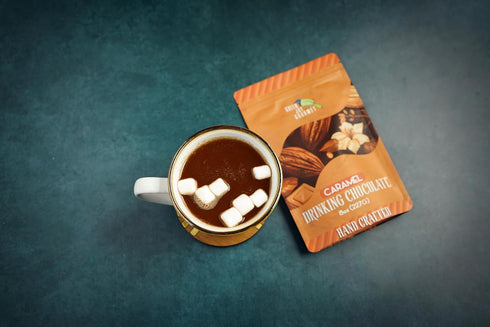 8 Green Jay Gourmet Hot Chocolate Mix - Caramel Hot Cocoa Mix for an Indulgent Drinking Chocolate Experience - Smooth