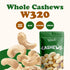 Food to Live Raw Cashews, 8 Ounces – Deluxe Whole Nuts, Unsalted, Unroasted Fancy Snack, Kosher, Vegan