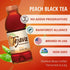 16.9 (12 Pack) Tejava Unsweetened Peach Iced Tea, Ounce PET Bottles, Natural, Non-GMO-Verified, Rainforest
