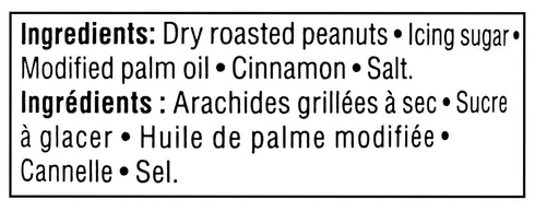 Compliments 500g/17.6 oz Cinnamon Sugar Peanut Butter Spread