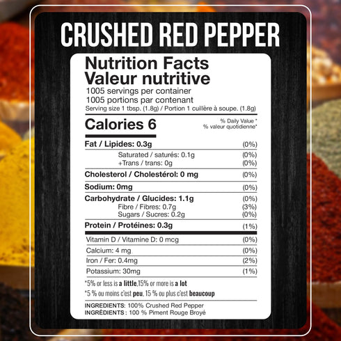 4LB Commercial 4 LB Fresh Finest Bulk Crushed Red Pepper Spices and Home Cooking - Chili Pepper Flakes, Red Peppers
