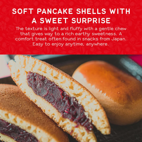 10.58 oz (Pack 1) Shirakiku Dorayaki Red Bean Japanese Snacks Mini Red Bean Pancakes from Japan Sweet Asian Snacks