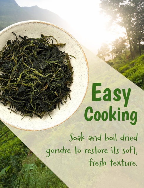 3.5 oz (100g), setidens), NICE WITCH'S Dried Gondre Leaves Korean Mountain Vegetable (Cirsium Bibimbap, Rice & Soup