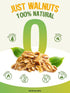 2LB 90% NatureBliss Raw Walnut Halves & Pieces, Premium Skin-On Walnuts, Whole Halves & Vacuum-Sealed for Freshness